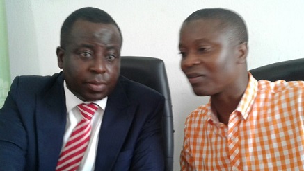 (L-r): Olusola Teniola, president and Ajibola Olude, executive secretary, Association Of Telecommunication Companies of Nigeria, during a media chat in Lagos on Friday.